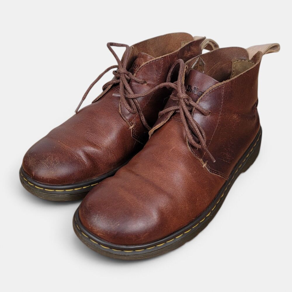Dr. Martens Boots Women's US 8 Ember Leather Chukka Tan Brown Desert Lace-Up